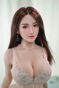 157cm Silicone Head and implanted hair -XiaoMei