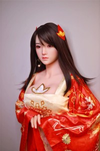 161cm Silicone Head and implanted hair JingJing