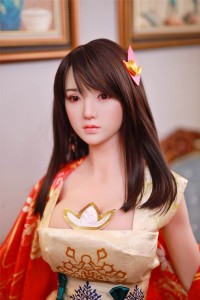 161cm Silicone Head and implanted hair JingJing