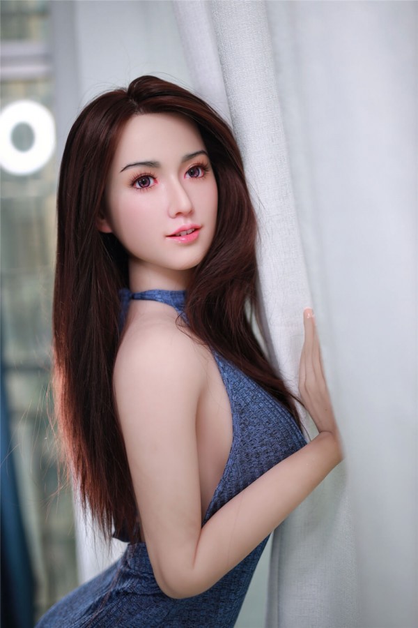 168cm Silicone head with implanted hair-Ling-2