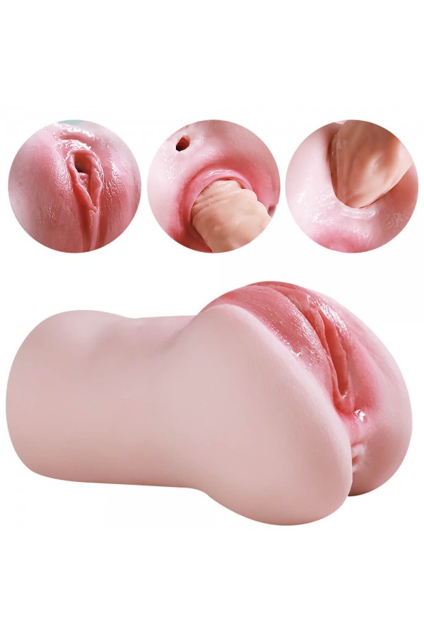  Lifelike Male Masturbator Cup, Pocket Pussy Masturbers with 3D Realistic Textured Tight Vaginal and anal for Penis Stimulation Adult Pleasure Masturbation Stroker Sex Toys for Men